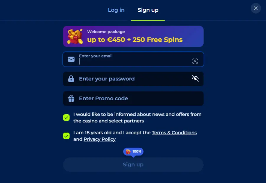 Billionaire spin deposit bonus